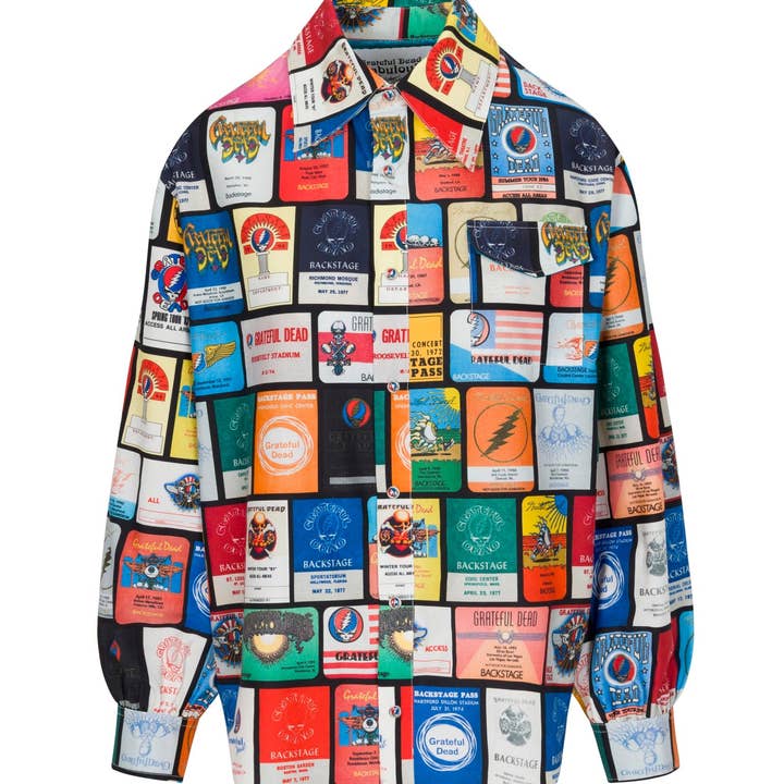 Backstage Pass Print Long Sleeve Shirt for wholesale by Meghan Fabulous