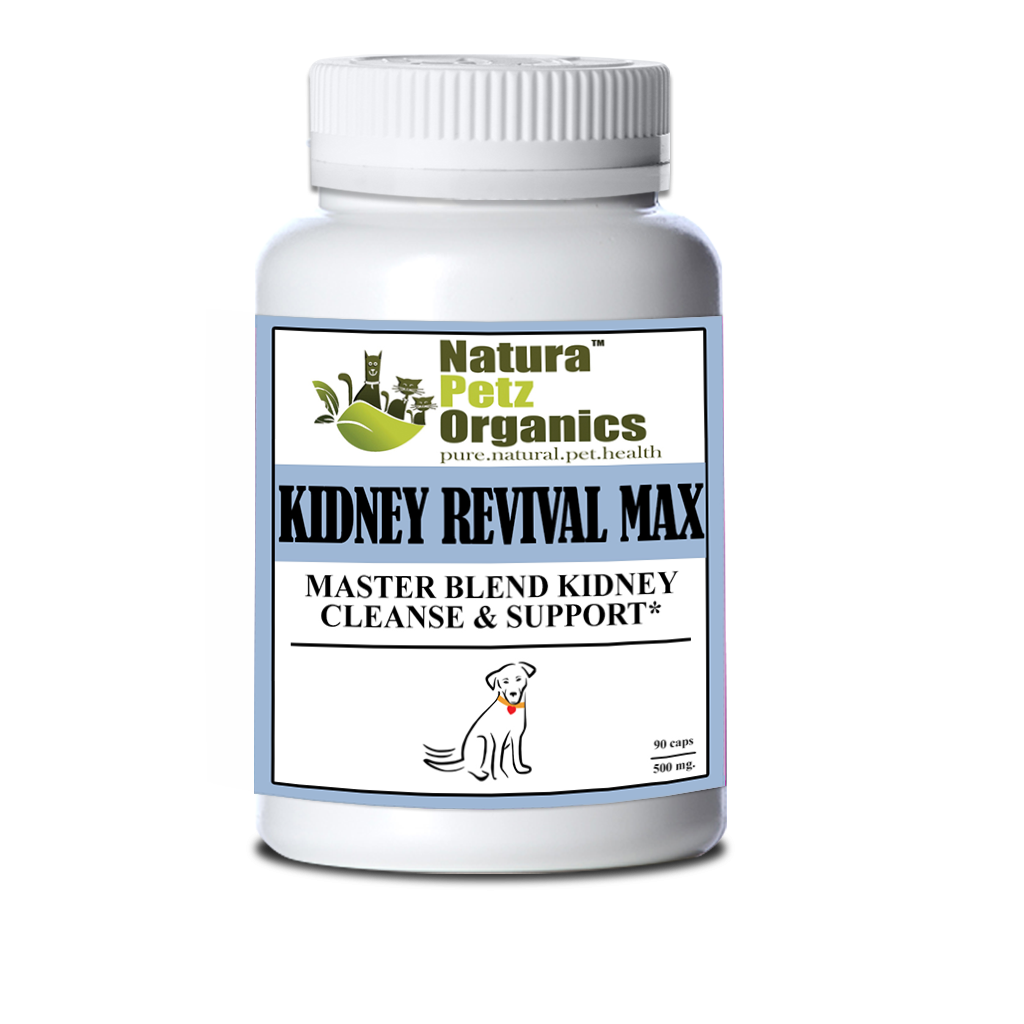 Natura Petz Organics - Wholesale Pet Supplement - Cat/Dog - Kidney Revival Max Master Blend Kidney Cleanse & Support Capsules* Adult & Senior Dogs0