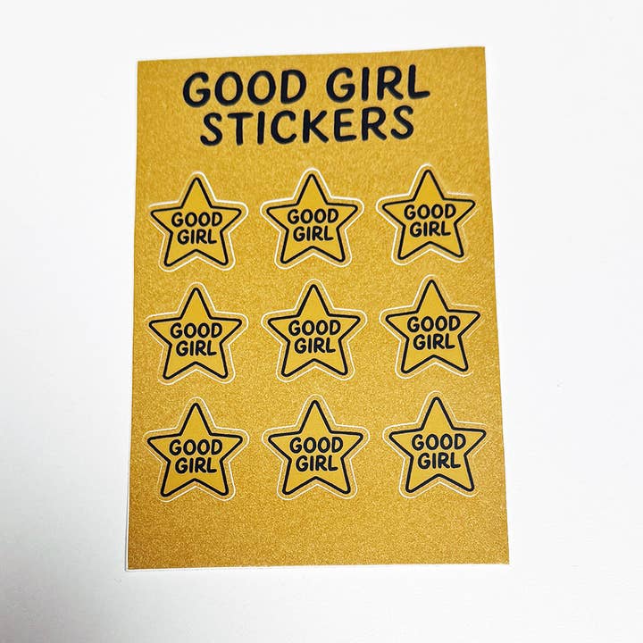 Good Girl Sticker Sheet for wholesale by Strike Gently