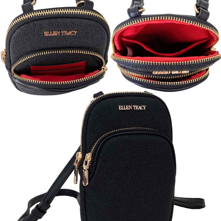 BLACK Ellen Tracy Stingray Phone Case & Wallet Bag for wholesale on Faire