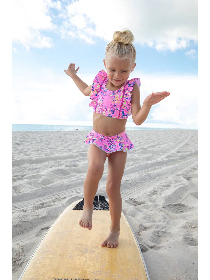 Blueberry Bay - Wholesale Two Piece Swimsuit - Kids - Poolside Escape Two Piece Swimsuit6