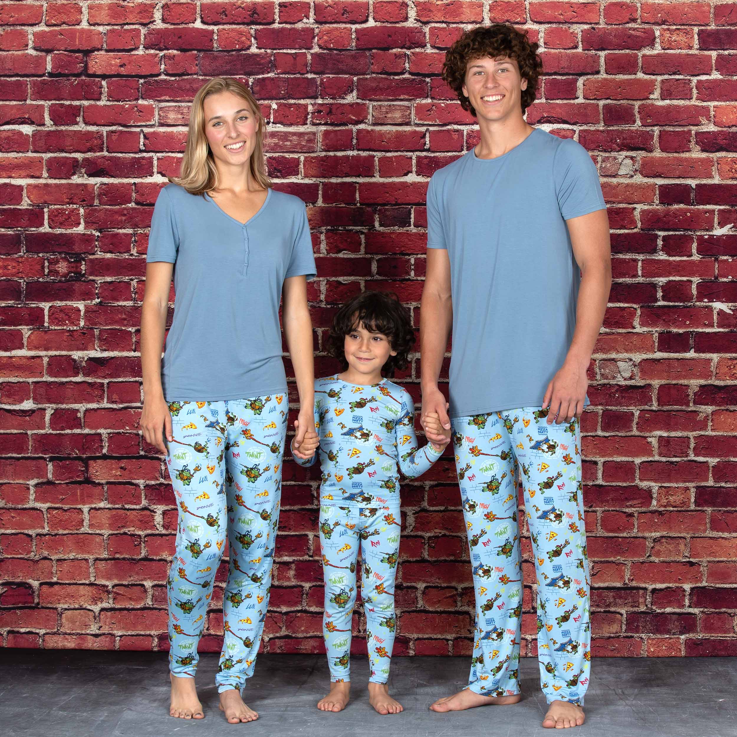 Bellabu Bear - Wholesale Sleepwear Set - Men's - Teenage Mutant Ninja Turtles Pizza Men's Pajama Set4