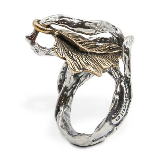 925 Silver and Bronze Ring (AR119) for wholesale by Mandile Gioielli