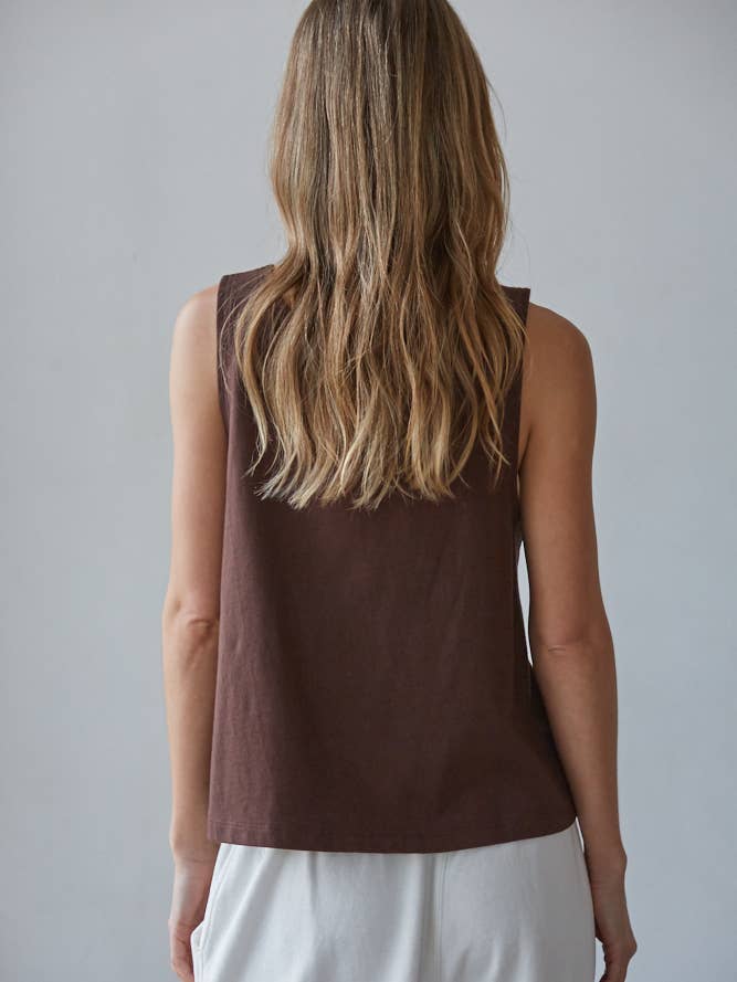 By Together - Wholesale Tank Top - Women's - L8751 | Knit Cotton Scoop Neck Sleeveless Tank Top11