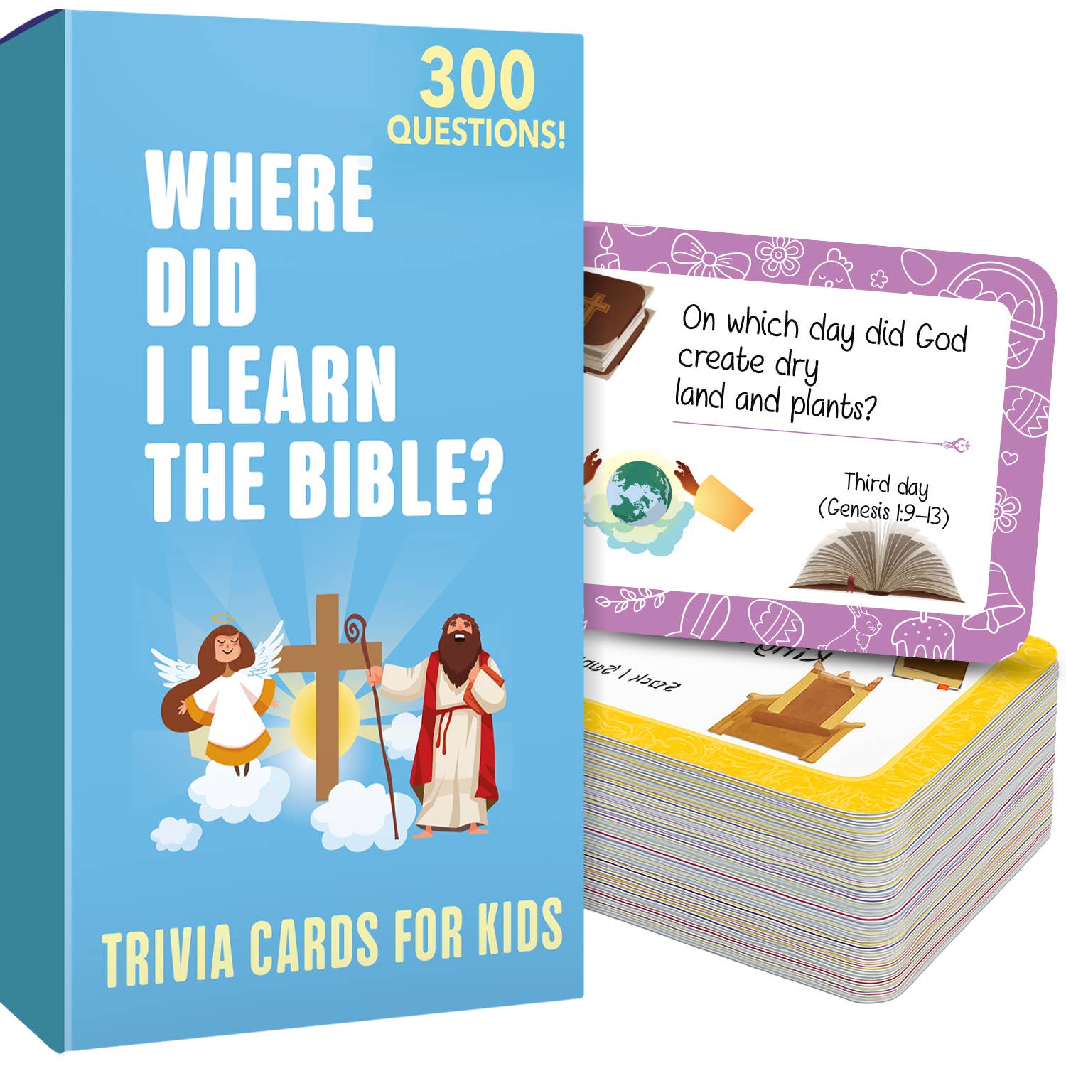 QUOKKA - Wholesale Card Game - Bible Trivia Game - 300 Engaging Questions for Kids & Families0