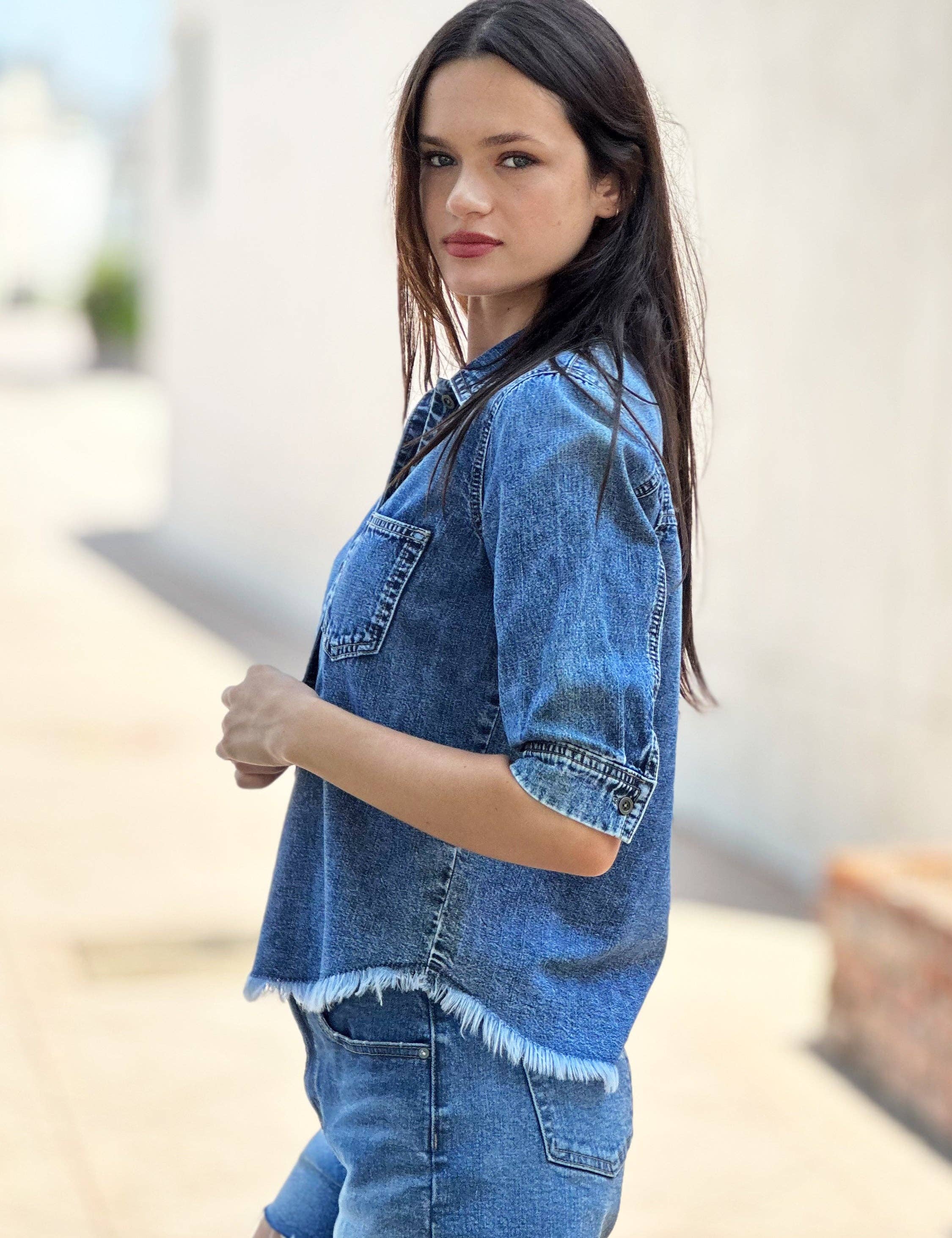 Rebecca Blue Spijkerhemd voor elke dag voor groothandel op Faire1