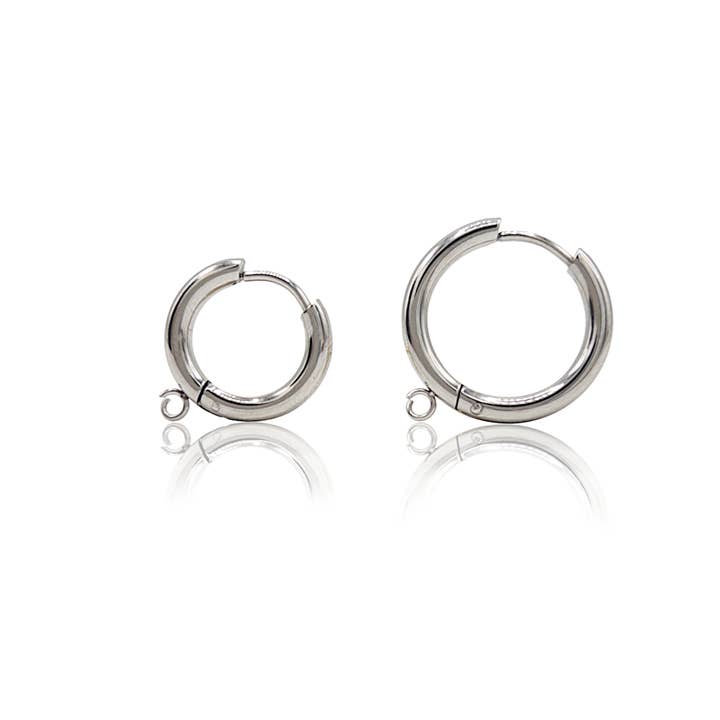 UBNY Collection - Wholesale Hoop Earrings - Hoop Earring Findings • Surgical Steel • Gold PVD Plating6