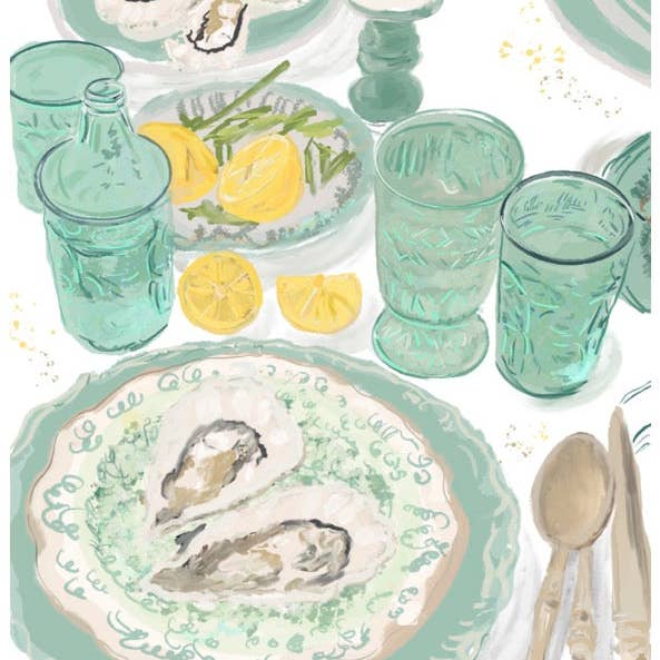 OSTRONMIDDAG - Kort för wholesale av Rebecca Illustrated