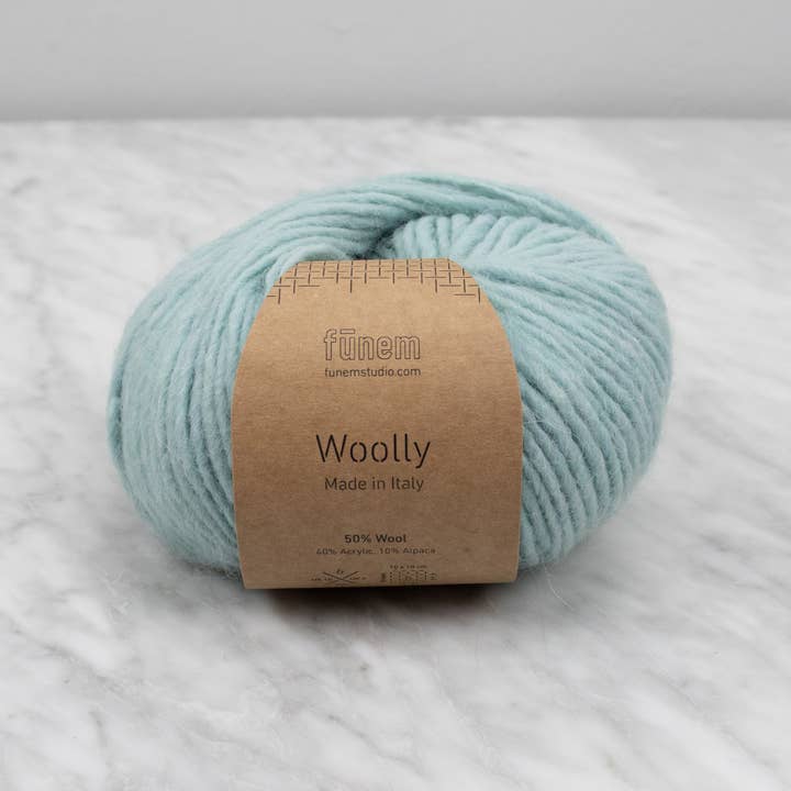 fūnem studio - Vente Fils à tricoter - Fil Woolly Italian Blend - Laine, acrylique, alpaga