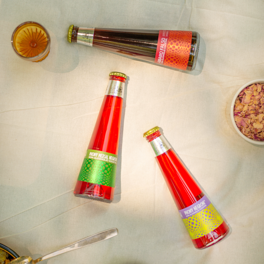 Phony Negroni x St. Agrestis - Wholesale Non-Alcoholic Aperitif/Mocktail - St. Agrestis Non-Alcoholic OG Mix Pack.8