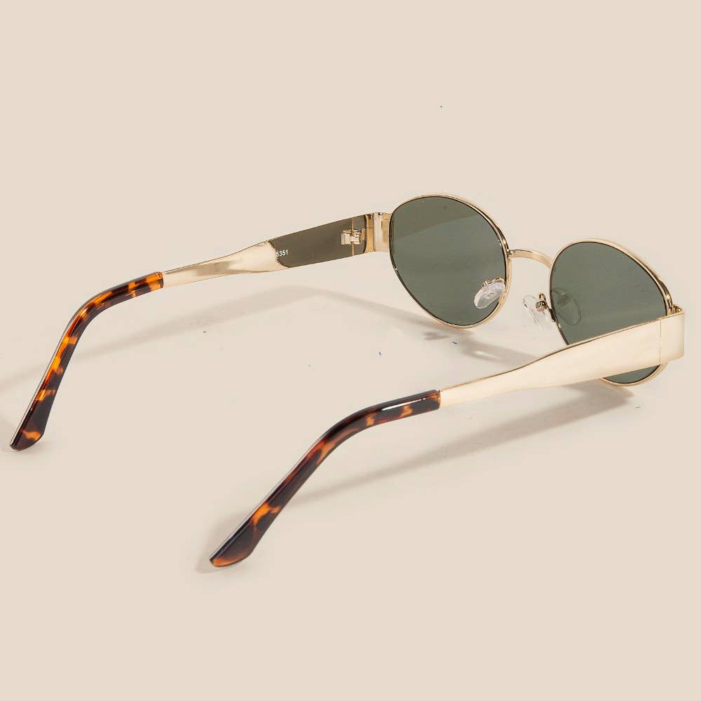 ASSORTED Metal Frame Oval Lens Sunglasses Set for wholesale on Faire2