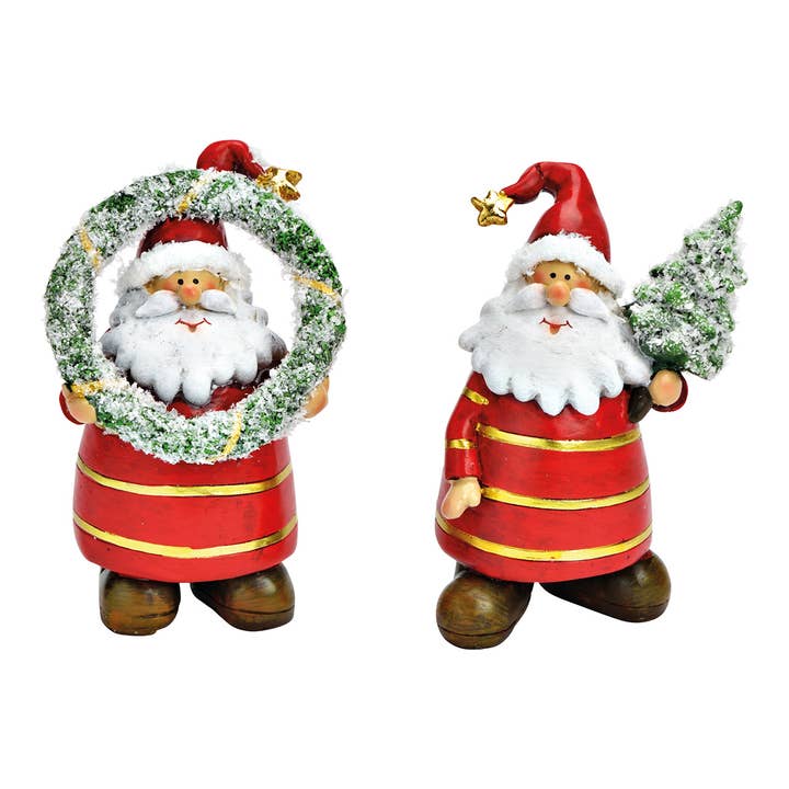 Wurm - Wholesale Christmas Decoration - Nikolaus from Poly Red 2-fold, (W/H/D) 7x12x6cm