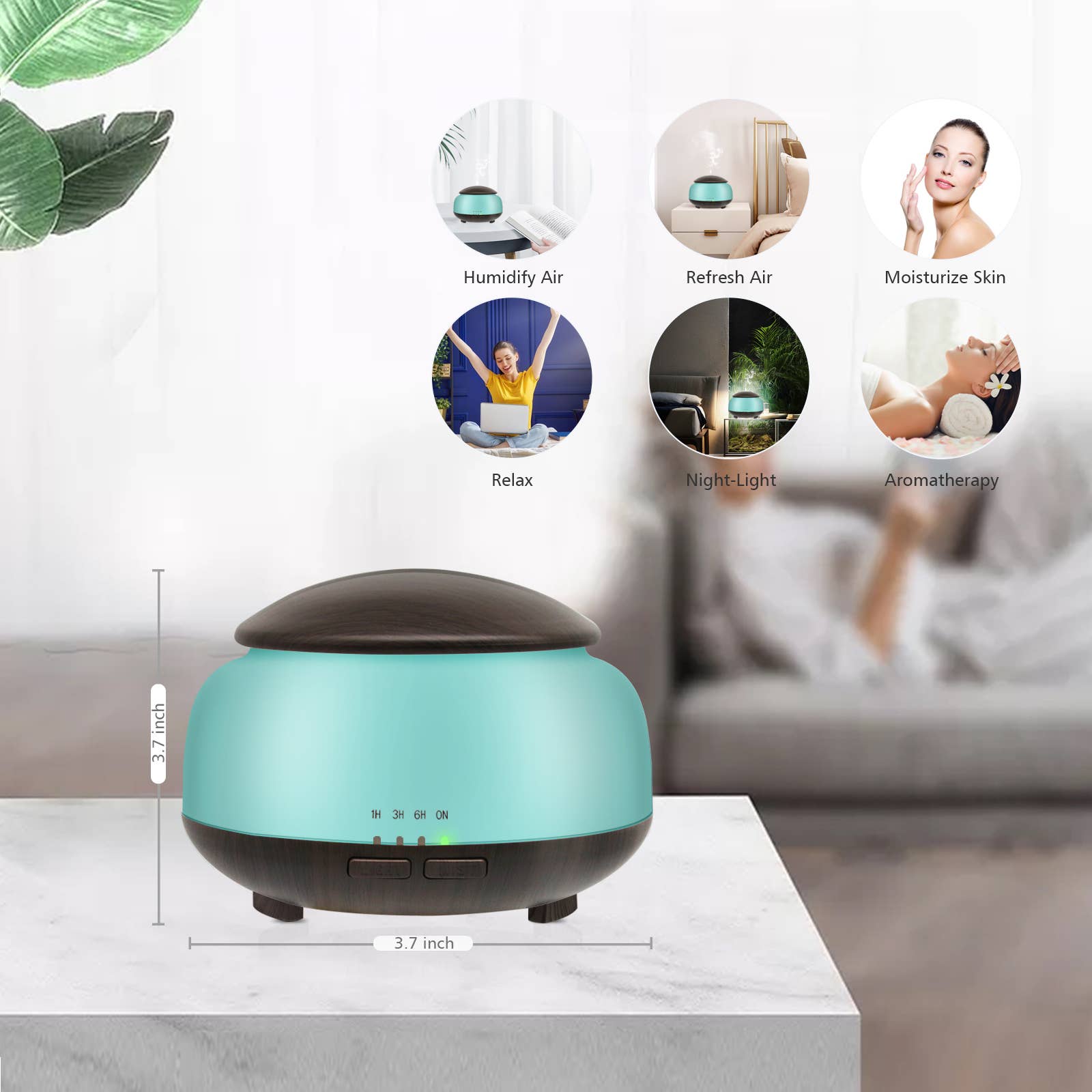 DAROMA - Wholesale Elektronische diffuser - Etherische Olie Diffuser Afstandsbediening 300ml Aroma Ultrasoon10