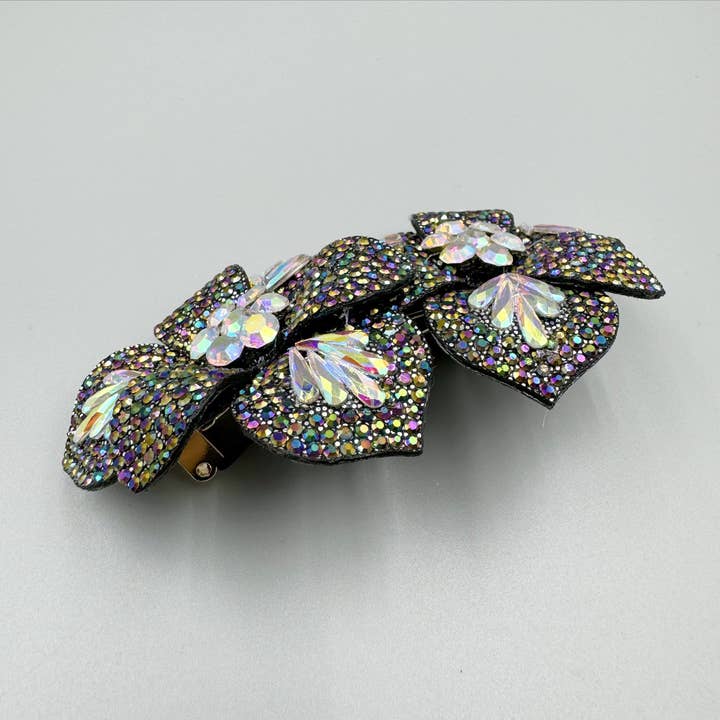 Grey Floral Rhinestone Hair Beret L4777 for wholesale on Faire3