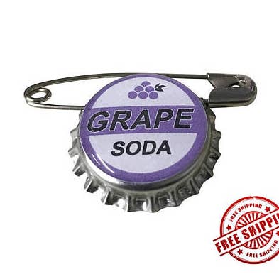 Pin Soda au raisin pour la vente par Birds Wood Shack