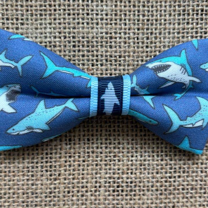 DOG BOW TIES - Wholesale Pet Bow Tie - Dog - MINI SIZE Sharks
