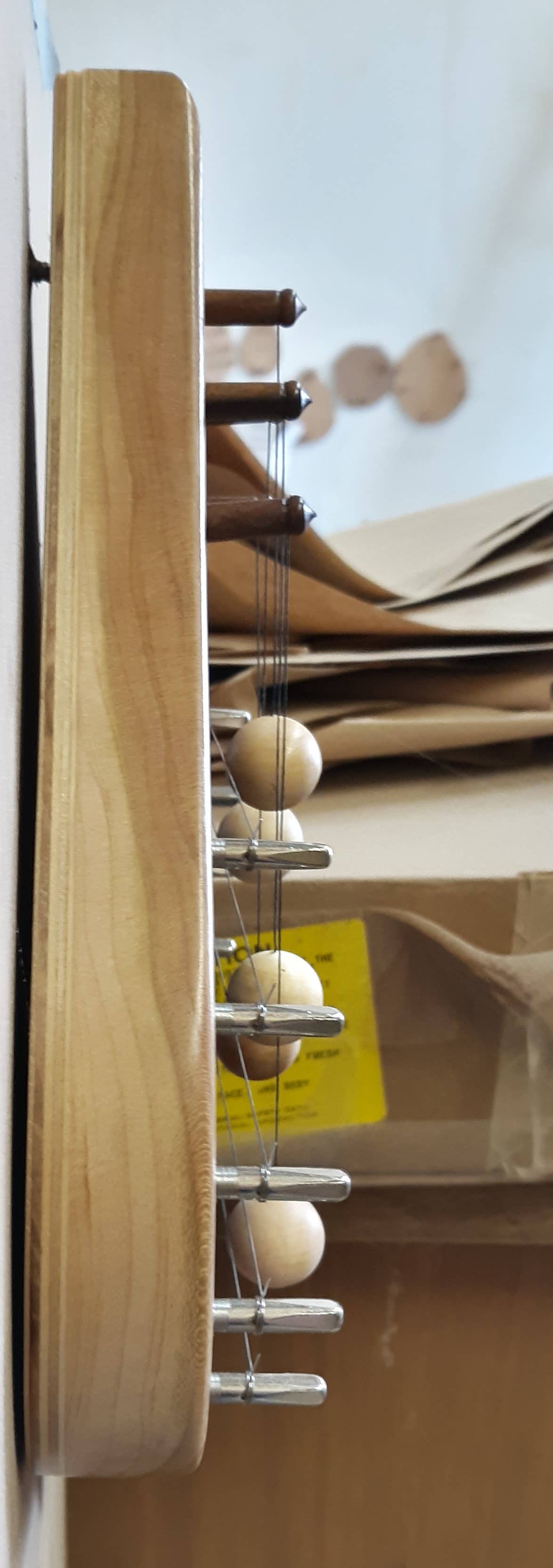 Moon Mountain Woods - Wholesale Sculpture - Door Harp 3WBCDEC Walnut border with decorative Cherry inlay1