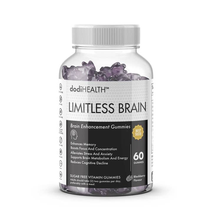 Limitless Brain Gummies - Nootropic Focus & Memory Support - Sugar Free UK for wholesale by Dodi Health