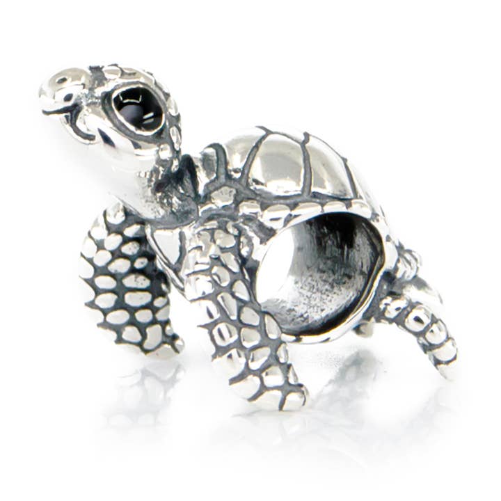 Happy - Turtle Charm met donatie voor wholesale door Aurora Charm