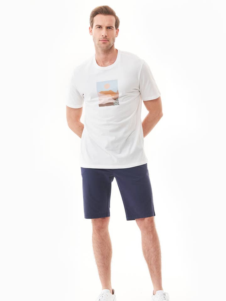 Pantalones cortos de algodón ecológico de corte regular para venta al por mayor de ORGANICATION