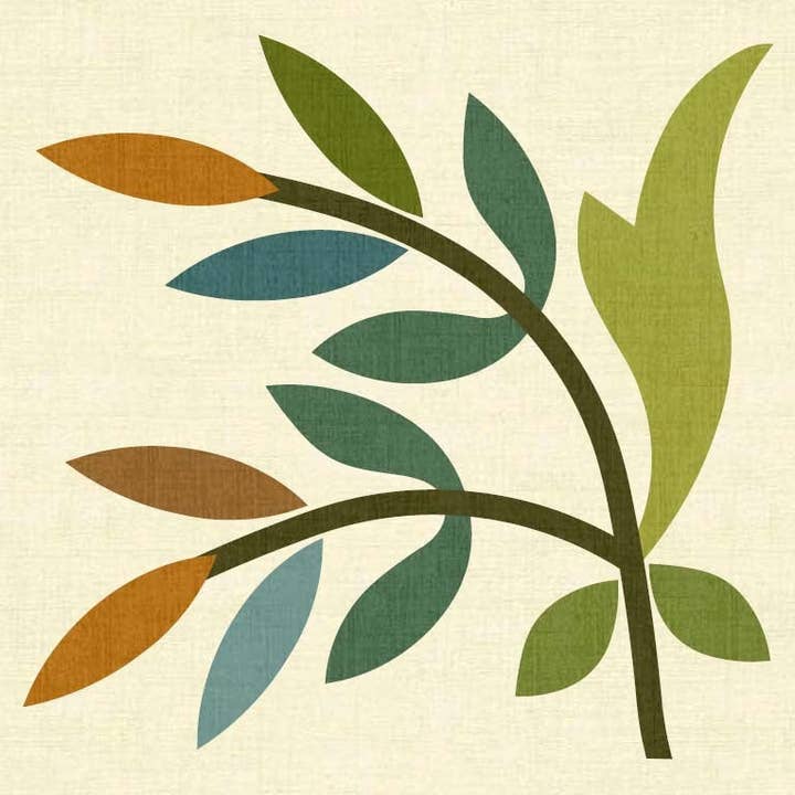 Silhouettes - Spring Sprouts LT Block 6 for wholesale by Laundry Basket Quilts