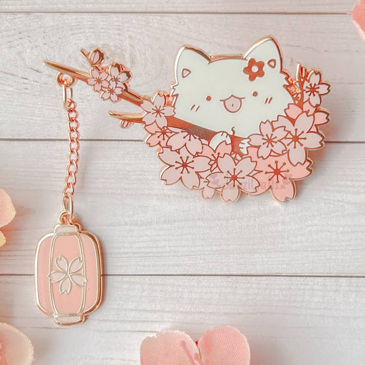 Sakura Doozi | Collection d'épingles en émail Spring Time pour la vente par dooziCrafts