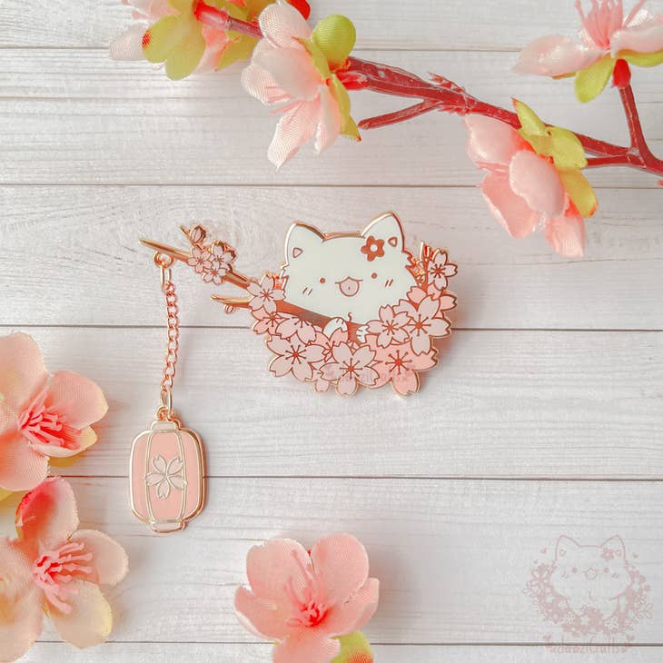 dooziCrafts - Wholesale Sticker - Sakura Doozi | Spring Time Enamel Pin Collection
