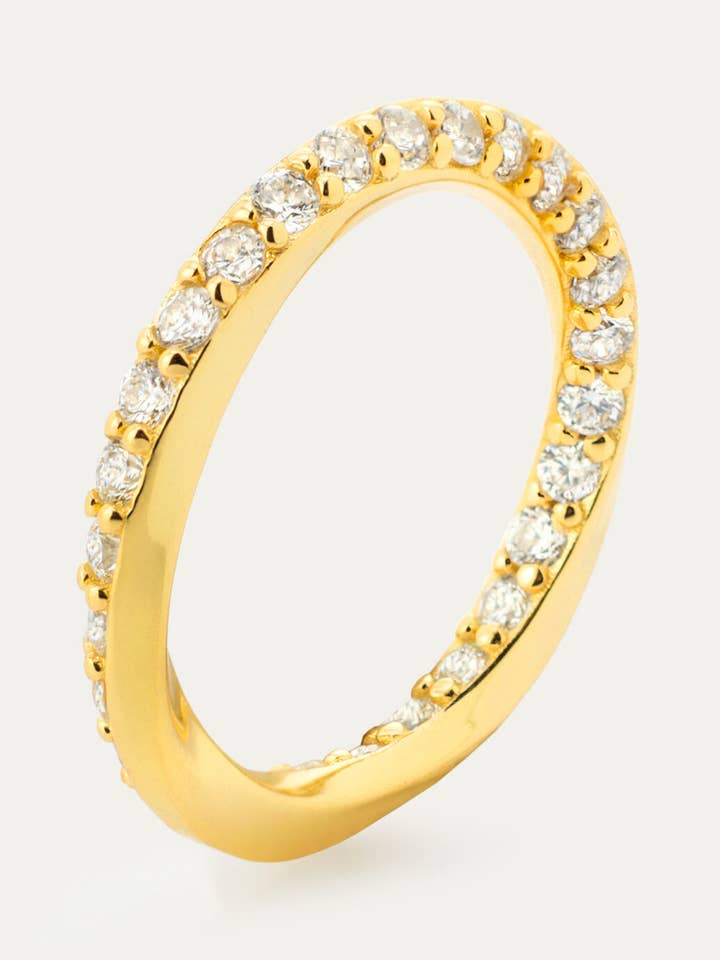 Diana Gold Ring for wholesale by FLOR DE MENTA JEWELRY