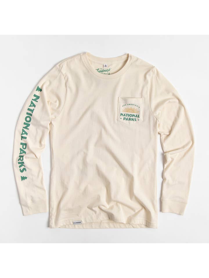 The Landmark Project – Engroshandel T-shirt med print - Unisex – Se Amerikas Nationalparker Unisex Langærmet T-shirt med Lomme4