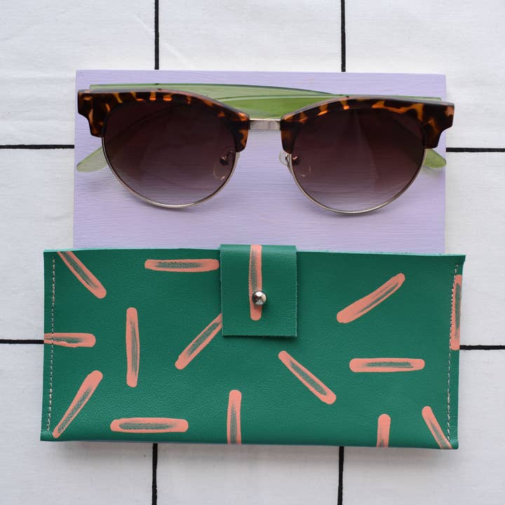 Jemma Marston - Wholesale Eyewear Cases & Holders - Women's - Hand Painted Leather Glasses Pouch4