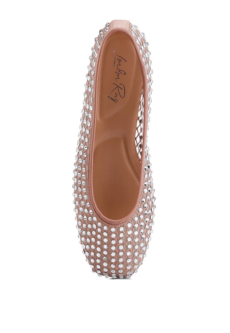 Rag Company - Wholesale Flats - Women's - Orson Naked Rhinestone Ballerinas9