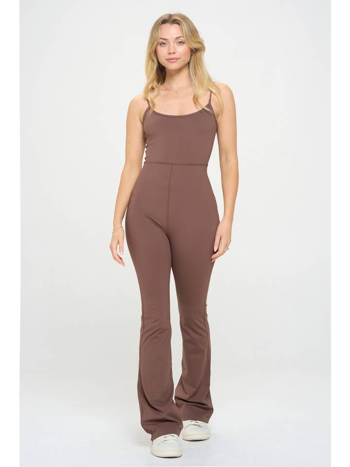 otos active - Wholesale Jumpsuit - Women's - Active Flare Cami Jumpsuit Romper2