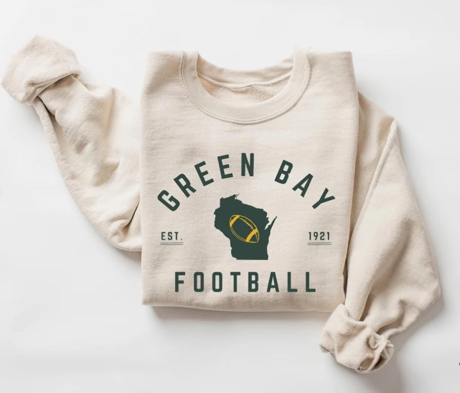 Eleven Fashion - Vendita all'ingrosso Felpa stampata - Donna - Felpa da calcio Green Bay 0