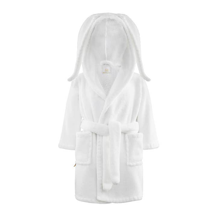 Fluffy badjas Bunny - wit voor wholesale door MAYLILY