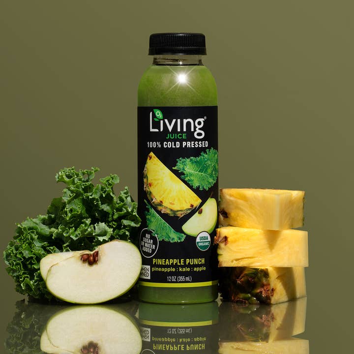 Living Juice Pineapple Punch - Organic 12oz Pressed Juice for wholesale by Living Juice