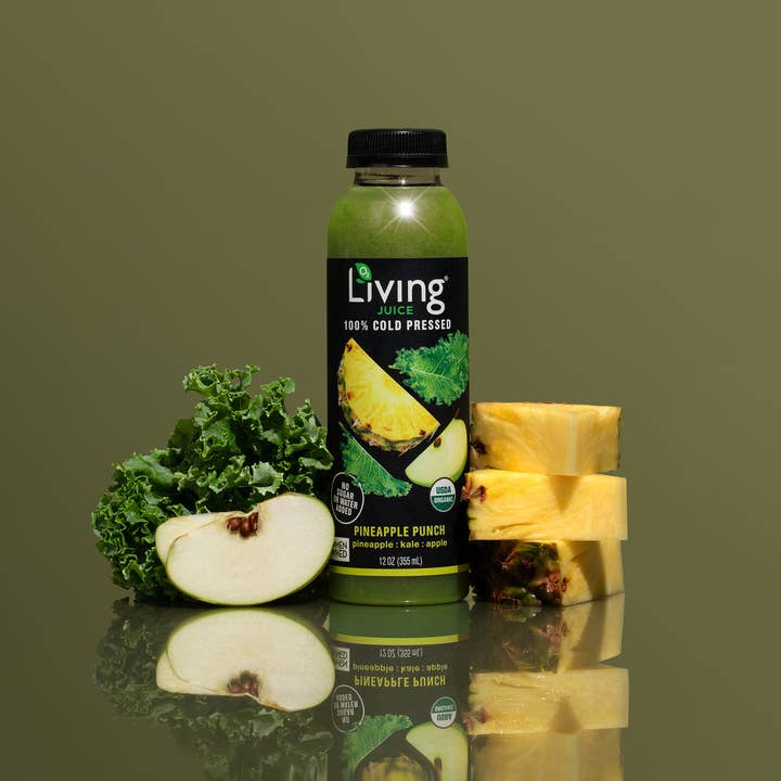 Living Juice - Wholesale Wellness Juice/Tonic - Living Juice Pineapple Punch - Organic 12oz Pressed Juice