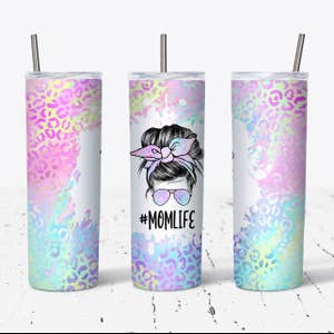 MomLife Plastic Tumbler with Straw – Mscaldwelldesigns