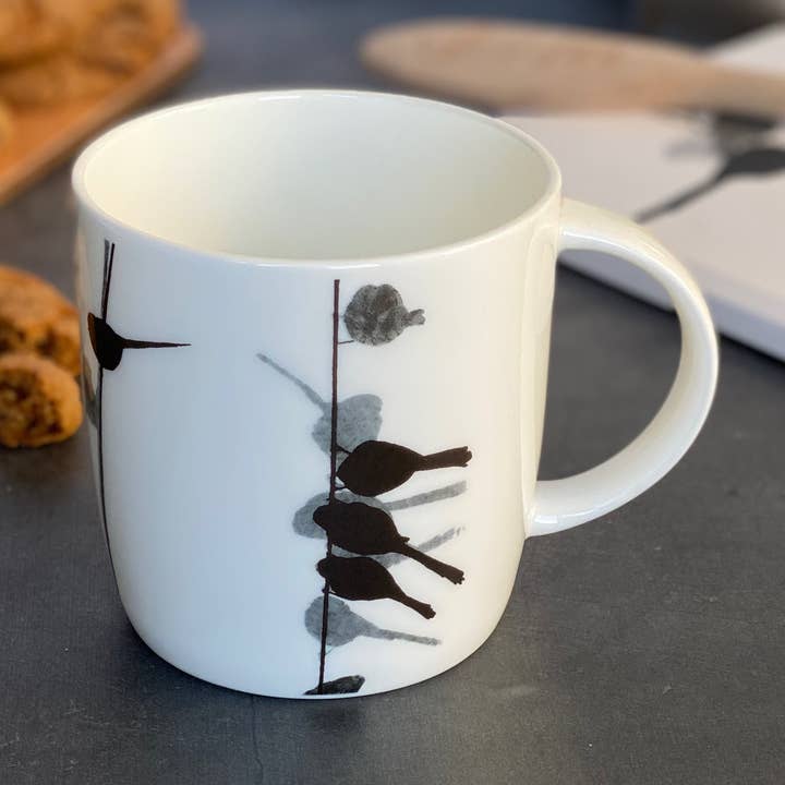 MUG: LONG-TAILED TIT for wholesale by Sandra Vick
