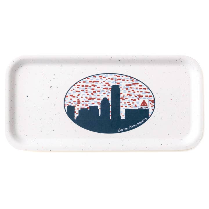 Boston Skyline Birch Serving Tray with Citgo Sign for wholesale by Blue Kite Press