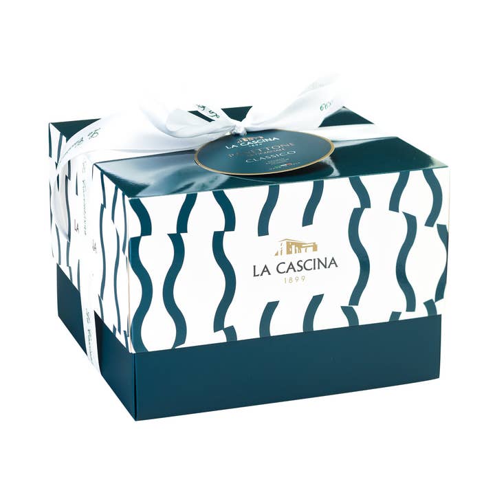 Panettone Artigianale Classico confezione elegante per la vendita all'ingrosso da parte di La Cascina 1899