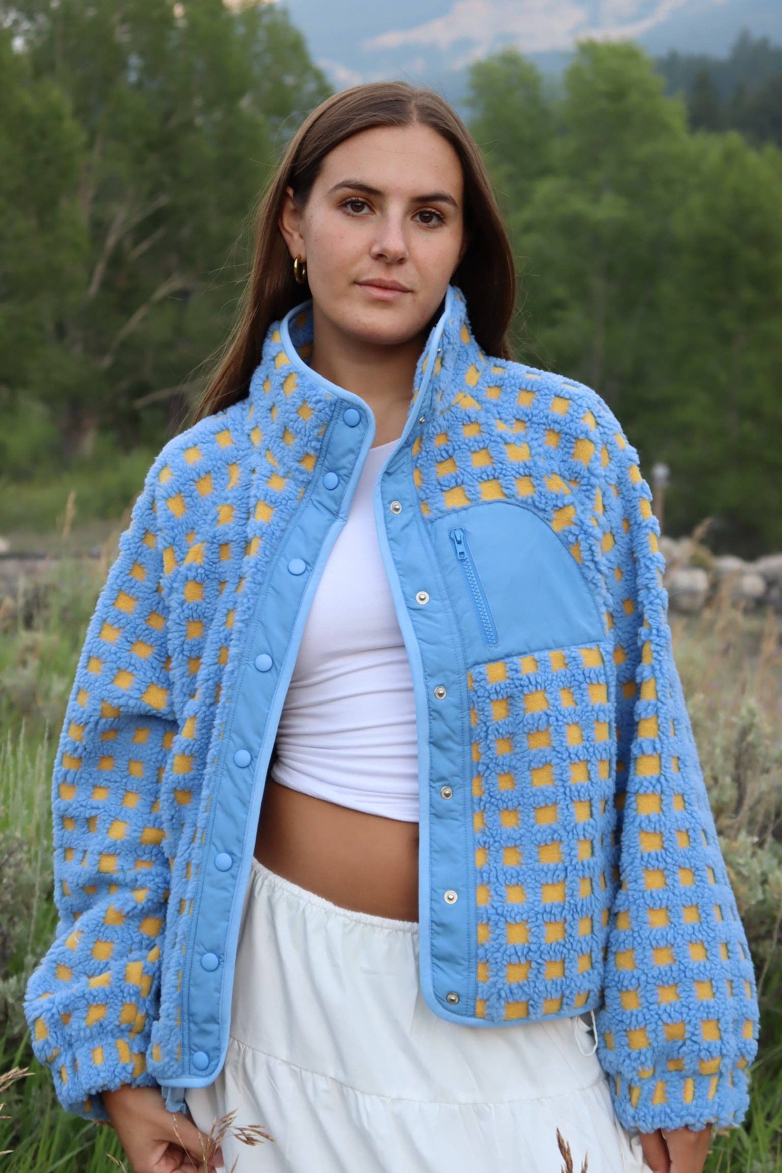 Midnight Lunch - Wholesale Jacket - Women's - Teton Jacket | Blue + Yellow5