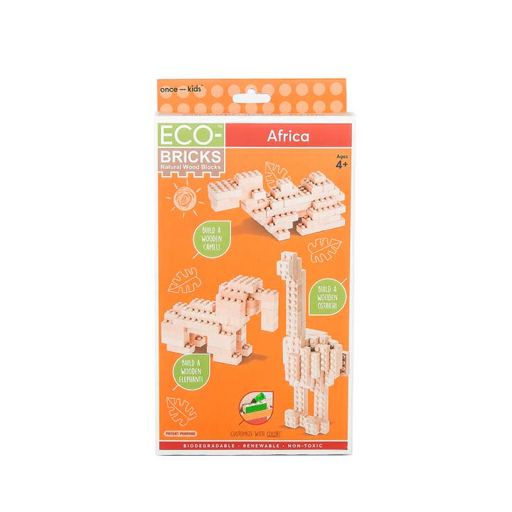 Once Kids – Großhandel Baukasten – Kinder – Öko-Ziegelsteine™ 3 in 1 Afrika