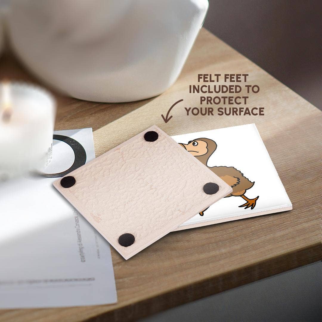 3dRose - Wholesale Coasters - 3dRose, Funny Dodo Bird Cartoon, Coaster3