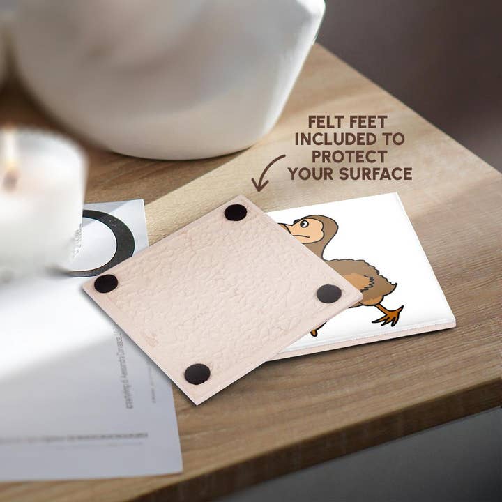 3dRose - Wholesale Coasters - 3dRose, Funny Dodo Bird Cartoon, Coaster3