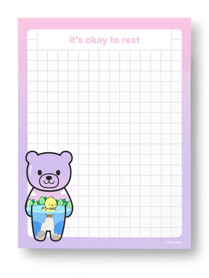 Nurture by Nature - Grow Bears™ Buttercream Duck A2 Memo Pad for engroshandel hos Robo Roku