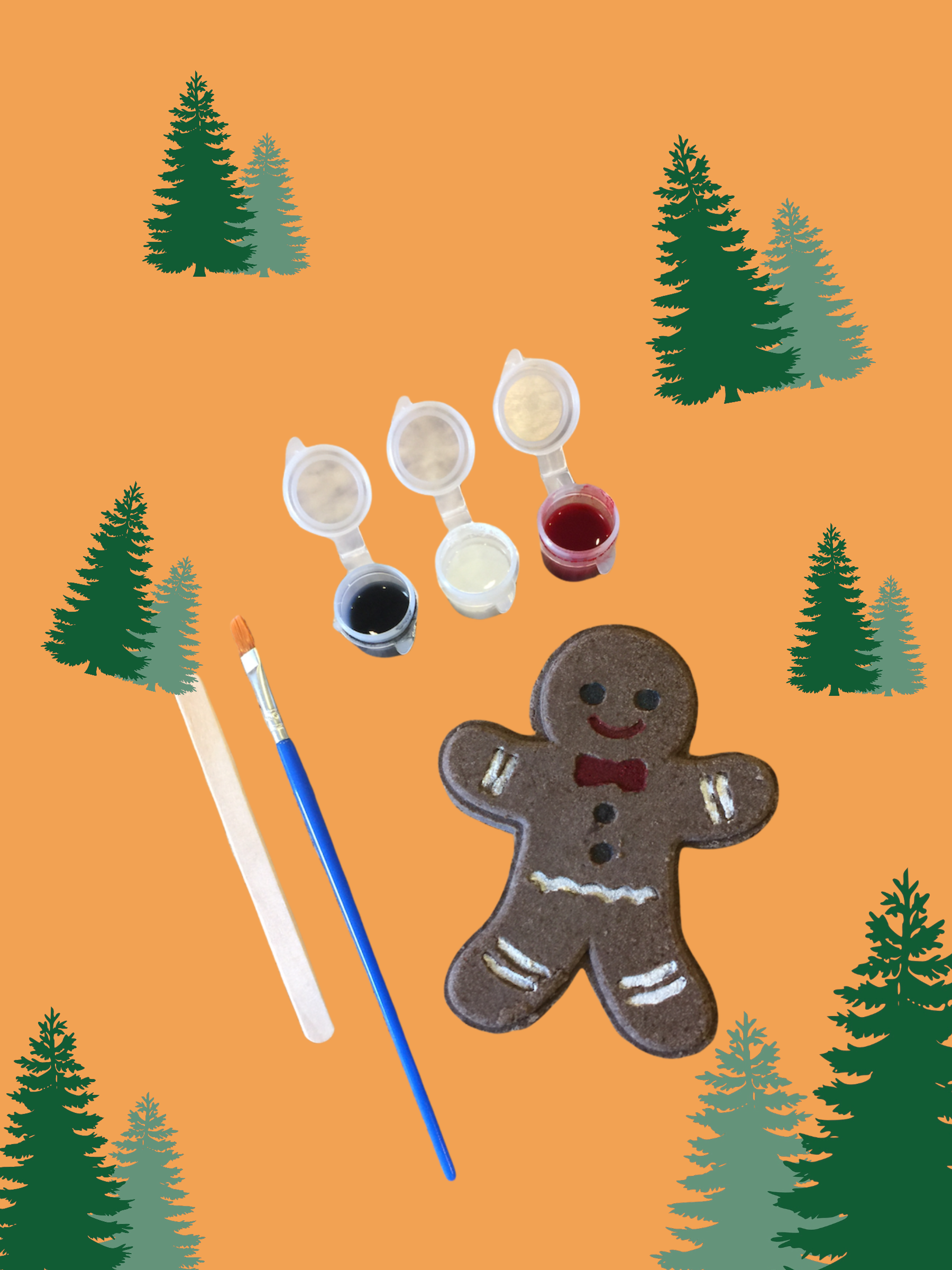 Olive Drab Farm - Venta al por mayor Kit de manualidades - Gingerbread DIY pinta tu propio - Bomba de baño de leche de cabra artesanal3