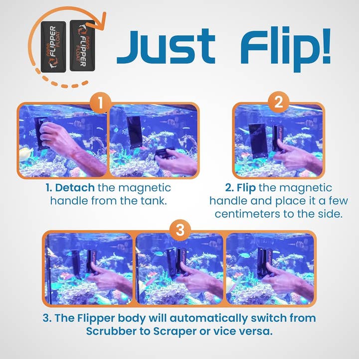 Flipper Aquarium Products - Wholesale Pet toy – Cat/dog - Flipper NANO FLOAT 2 in 1 Magnetic Aquarium Algae Cleaner5