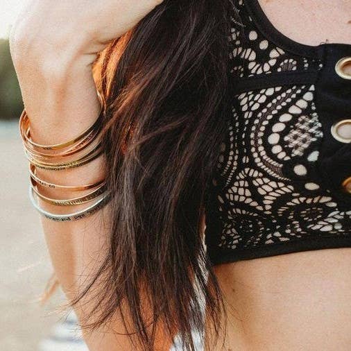 Salt and Sparkle - Vendita all'ingrosso Bracciale a polsino - BE HERE NOW Skinny Bracciale polsino regolabile3