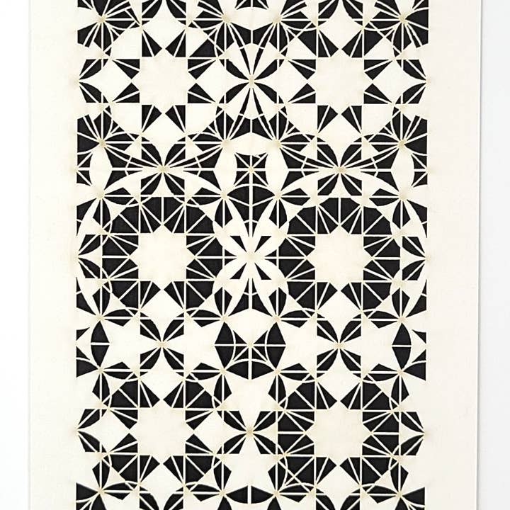 two hermanas - Wholesale Gewone wenskaart - 8-voudige Rozet - traditioneel geometrisch ontwerp7