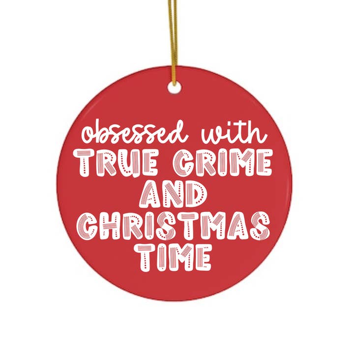 R is for Robo - Wholesale Ornament - True Crime Christmas Ornaments Funny Holidays Ornament Red